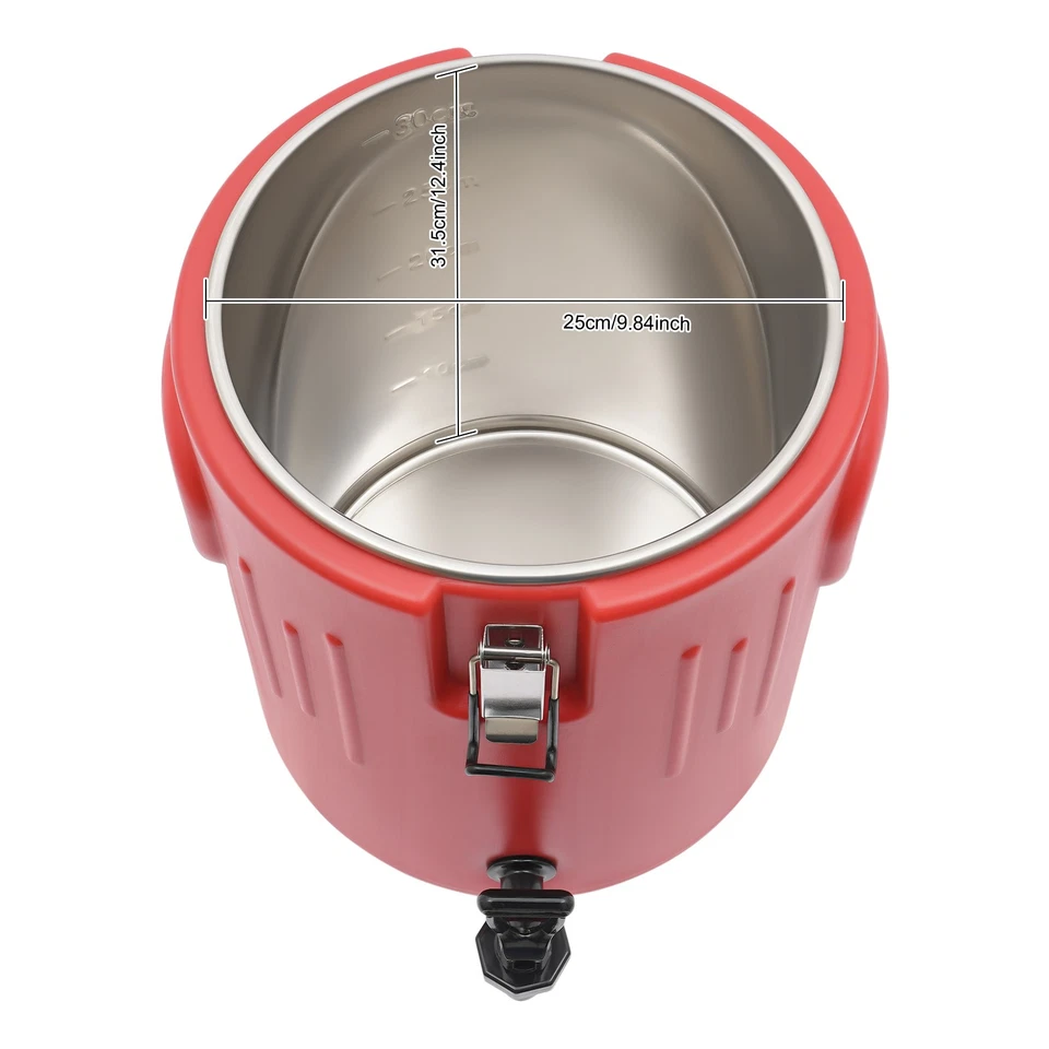 Contenedores de bebidas aislados, enfriador de bebidas aislado, cubo aislado 15,5 L Foto 2 de 4