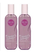 LOT of 2 EOS Holiday Body Mist Caramel Cashmere 6fl oz hydrating hyaluronic acid