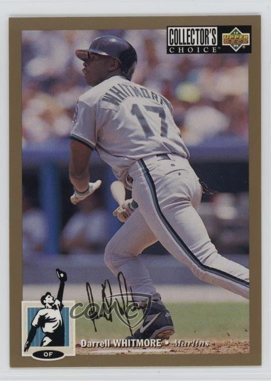 1994 Upper Deck Collector's Choice Gold Foil Signature Darrell Whitmore 1u5y