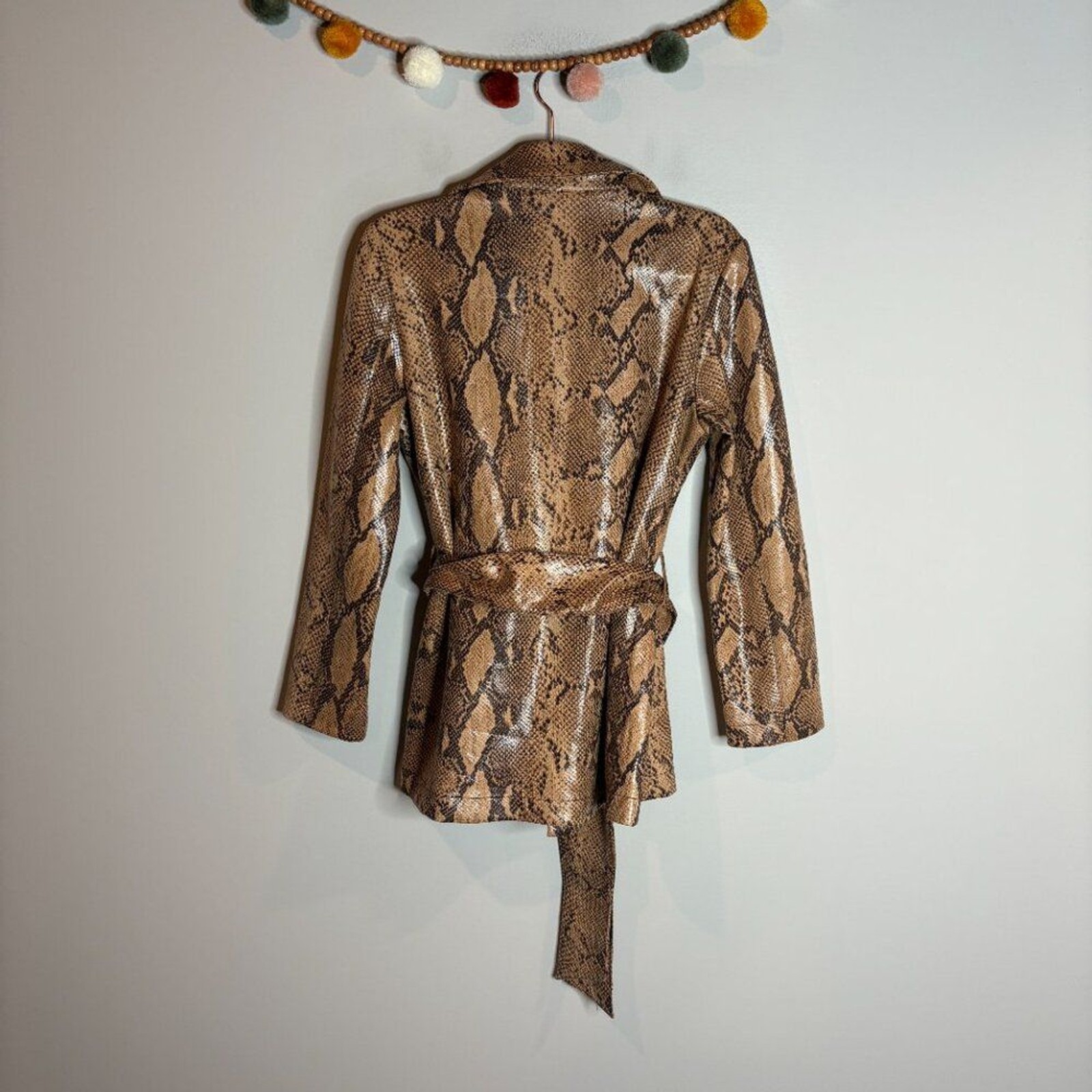 Current Air Snakeskin Belted Jacket - image 6
