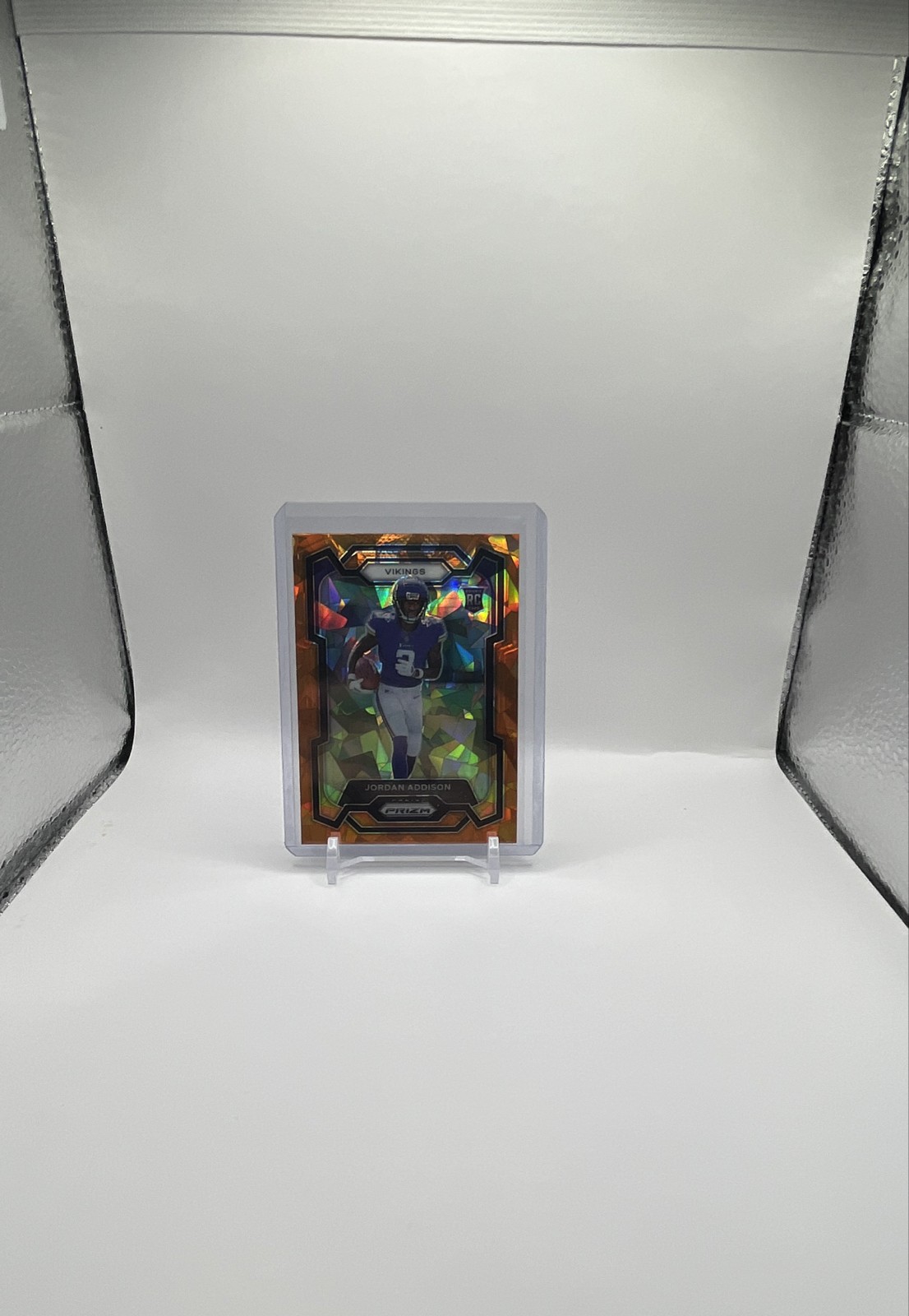 2023 Panini Prizm - Rookies Jordan Addison #368 Orange Ice Prizm (RC)