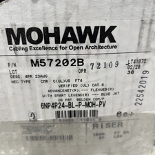 Mohawk 57202B  6NP4P24-BL-P-MOH-PV Cat 6e+ Cable About 500 Ft