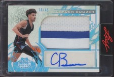 2025 Leaf Trinity Platinum Blue Cayden Boozer 16/45 Patch Auto RC Rookie