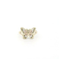 10k Tri Color Gold Butterfly Ring - Size 7.25 C31026604