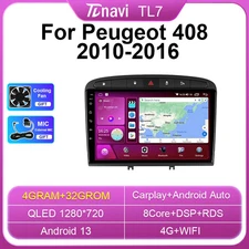 Android Car Radio CarPlay For Peugeot 408 GPS Stereo Multimedia Player Screen
