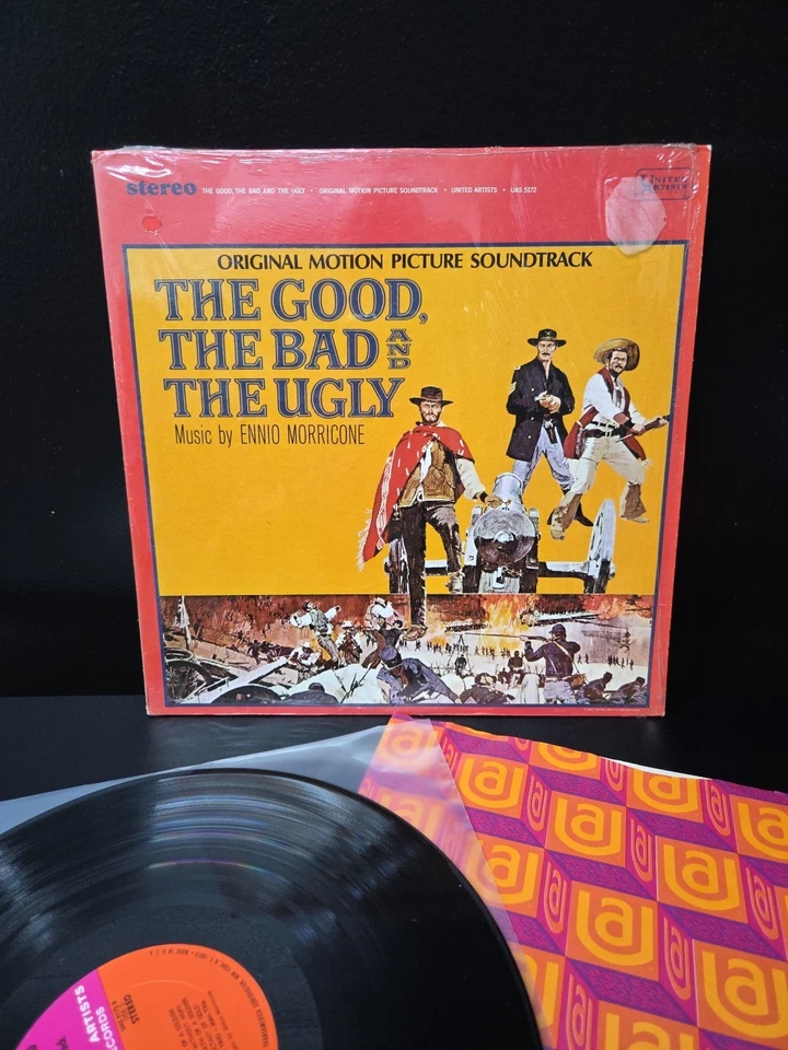 The Good, The Bad, The Ugly Soundtrack Vinyl Lp 1968 Press Shrink/Insert NM-/VG+ Foto 2 de 4
