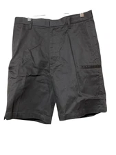 Oobe Mens Shorts 34 Gray Waist Cargo Office Classic Wrinkle Uniform NWOT