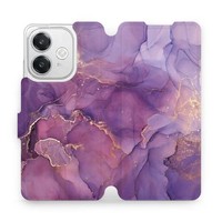 HandyhüLle Mit Klappe FüR Oppo A40M Mobiwear Case Cover Schutz HüLle Violett
