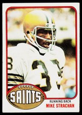 Mike Strachan, 1976 Topps, #353, New Orleans Saints, RC