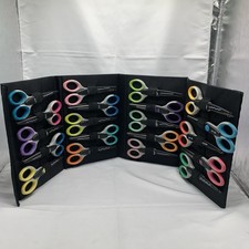 Kraft Edgers Craft Scissors Set of 20 Ultra Grip with Stand / Holder Paper Craft