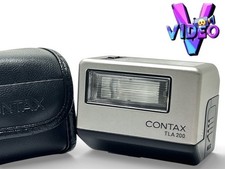  MINT w/Case Contax TLA200 Silver Shoe Mount Flash For G1 G2 From JAPAN