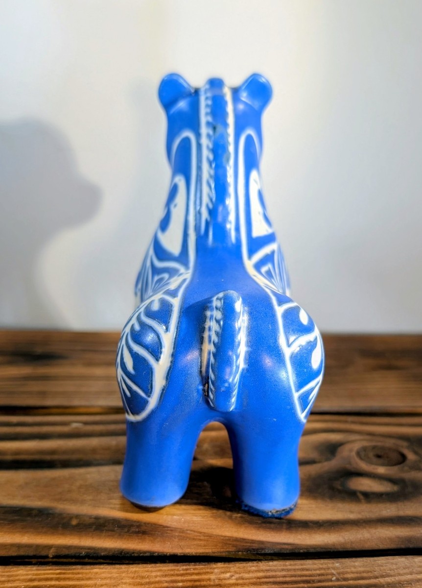 Vintage Pablo Zabal Chile Art Pottery Clay Horse Figurine 5 1/4
