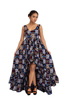 African Dresses for Women Evening Party Robe Print Dashiki Dinner Dress
