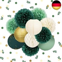 Nicrolandee Hochzeit Party Dekoration -12 StüCk GrüN Seidenpapier Pompons G