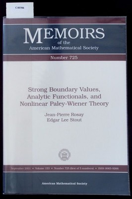 Strong boundary values, analytic functionals, and nonlinear Paley-Wiener theory.