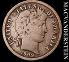 1909-O Barber Dime- Scarce Better Date- No Reserve #K541