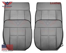 2006 - 2008 Lincoln Mark Lt Dove Gray Genuine Leather Seat Covers