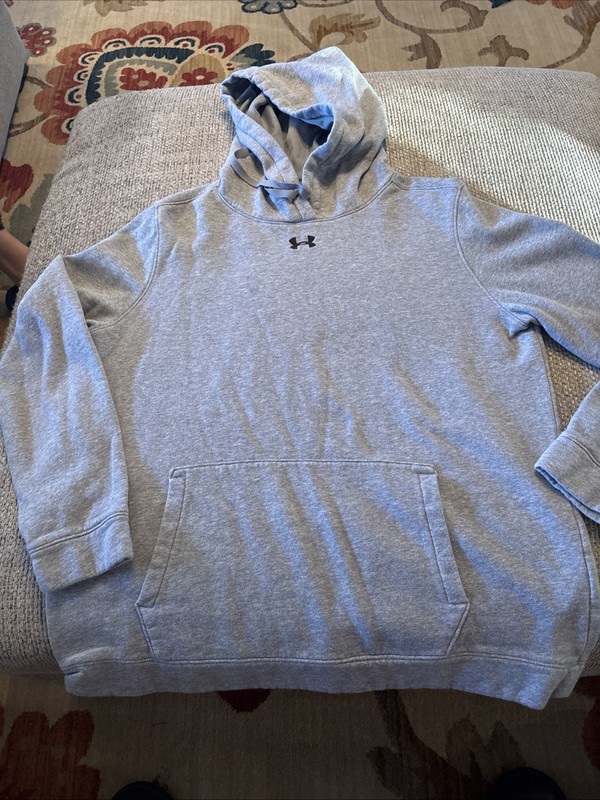 Under Armour Gray ColdGear Pullover Hoodie - Size Large - Unisex