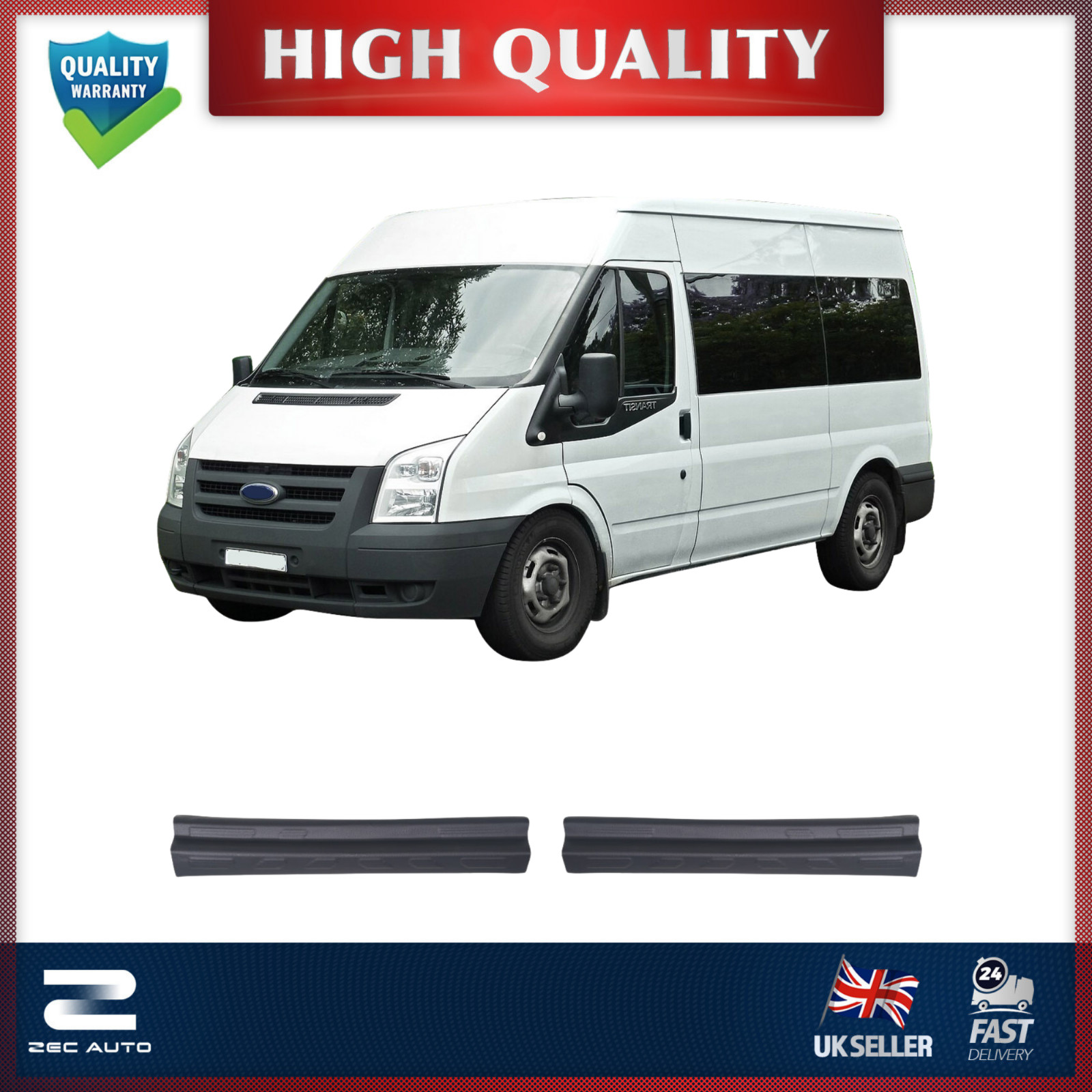 FOR FORD TRANSIT MK7 2006-2013 ABS DOOR ENTRY STEP SILL GUARD PROTECTOR