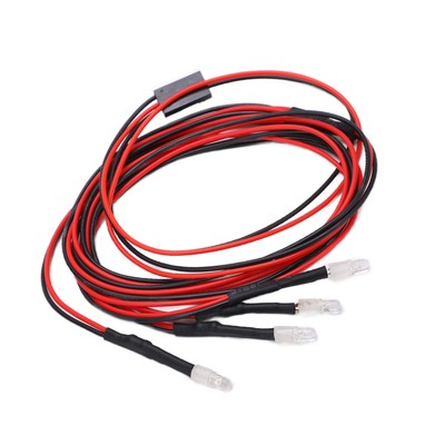 4PCS RC Auto LED-Licht RC Drei-Kanal-Steuerscheinwerfer Für 1/10 1/8 Modella TS