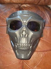 AIR-SOFT SAFETY FACE MASK WITH TINTED PROTECTIVE LENSES - MOTOCROSS - BIKING 