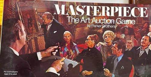 VTG Masterpiece the Art Auction Board Game Parker Brothers Complete in Box