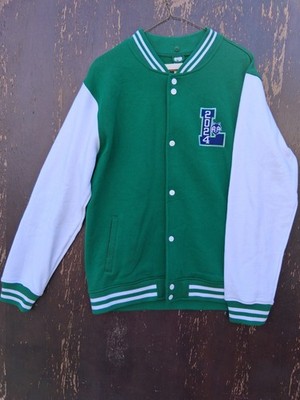 BAW Livingston Class of 2024 Men's Varsity Jacket Green White Medium Embroidered