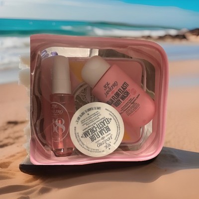 NEW Sol de Janeiro Beija Flor Jet Set Skin Renewal Travel Kit, Cream, Wash, Mist