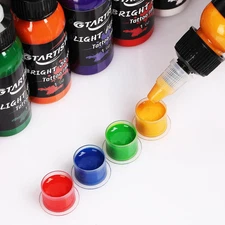 Tattoo Ink Set 14 Colors 1Oz 30Ml Vegan Pigment Professional Tattoo Supplies