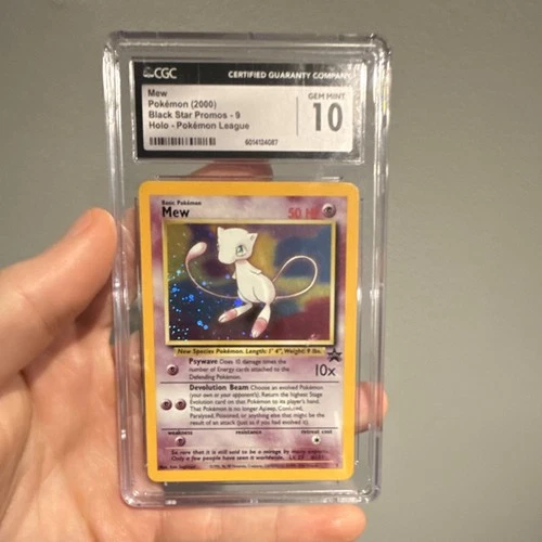 Wizards of the Coast CGC 10 GEM MINT Mew 09/53 Wotc Promo Holo Pokémon League