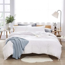 Duvet Cover Microfiber 3 Piece Set - KING - Dreaming Wapiti - WHITE