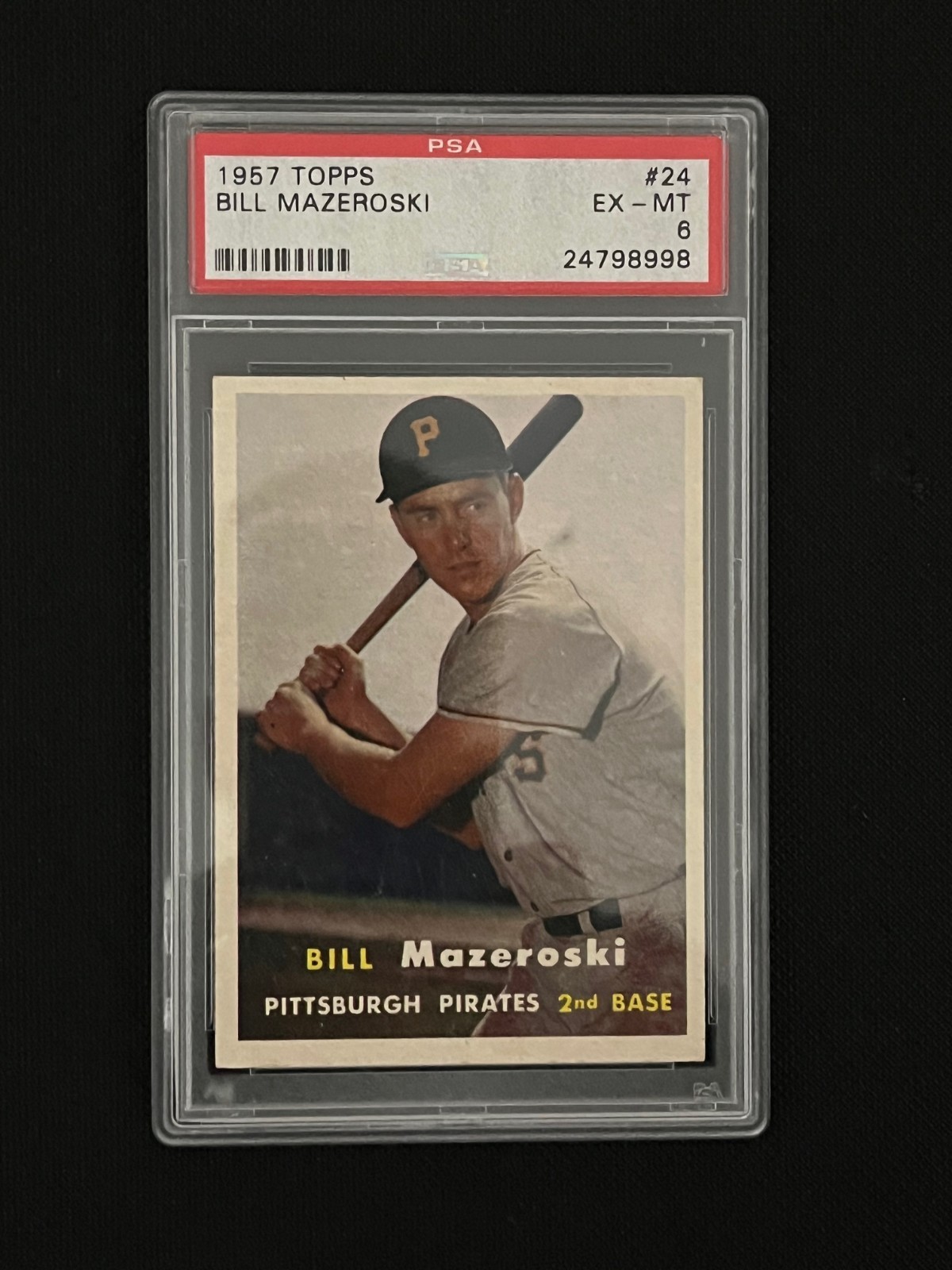 Bill Mazeroski 1957 Topps #24 PSA 6 EX-MT