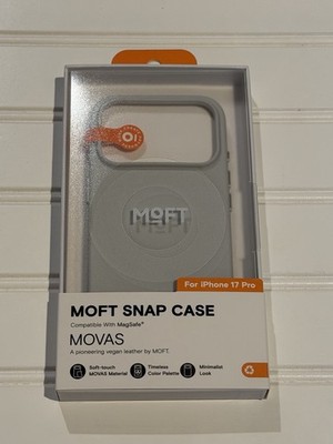 MOFT Snap Case iPhone 17 Pro Case Misty Cove Movas Vegan Leather