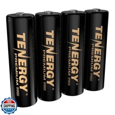 Tenergy Premium PRO Rechargeable AA Batteries, High Capacity 2800mAh NiMH AA