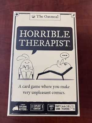 Horrible Therapist Card Game The Oatmeal Exploding KittensNEW Sealed Adult Party