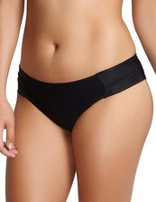Image of 2XL - 18 Panache Anya Riva Gather Bikini Brief SW1306 Swimwear Bottoms Black