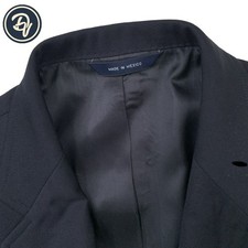 Mens 40 L Brooks Brothers Madison Fit 3/2 Roll Patch Pocket Gold Button Blazer