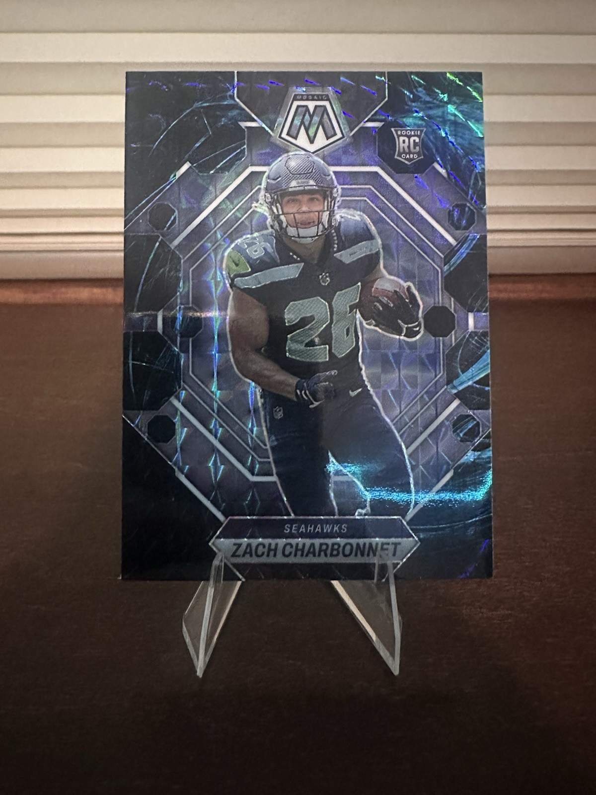2023 Panini Mosaic - Rookies Zach Charbonnet #379 Genesis Mosaic Prizm (RC)