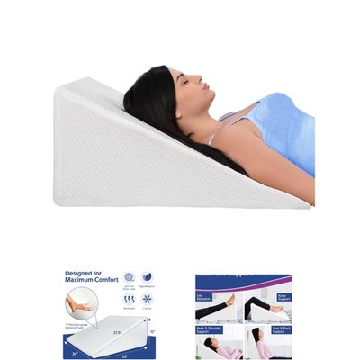 Multipurpose Memory Foam Wedge Pillow - Ideal for Sleeping, Reading & Recovery