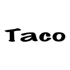 Taco Mexican Food Decal Sticker Black Die Cut Vinyl