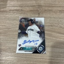 DAE-HO LEE RC 2016 TOPPS CHROME AUTOGRAPHED ROOKIE CARD SEATTLE MARINERS . rookie card picture