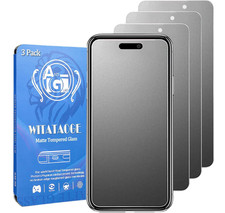 3 Pack Matte Screen Protector for iPhone 17 Pro Max Matte Tempered Glass Anti-Fi