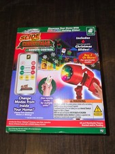 Star Shower Slide Show Christmas LED Projector w/ Remote 6 Different Slides