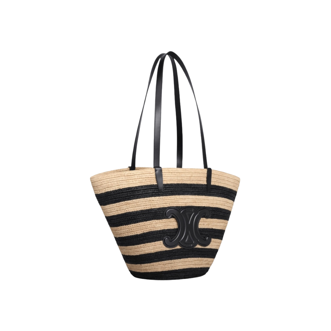 注目◇CLASSIC PANIER ショッパー カバ バッグ◇CELINE CELINE Medium Triomphe Classic Pannier Shoulder Basket Bag
