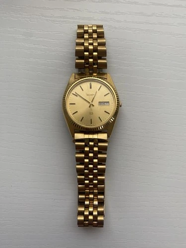 Seiko Quartz Vintage 5Y23-8A69 A4 Men’s Presidential Gold Plate Watch