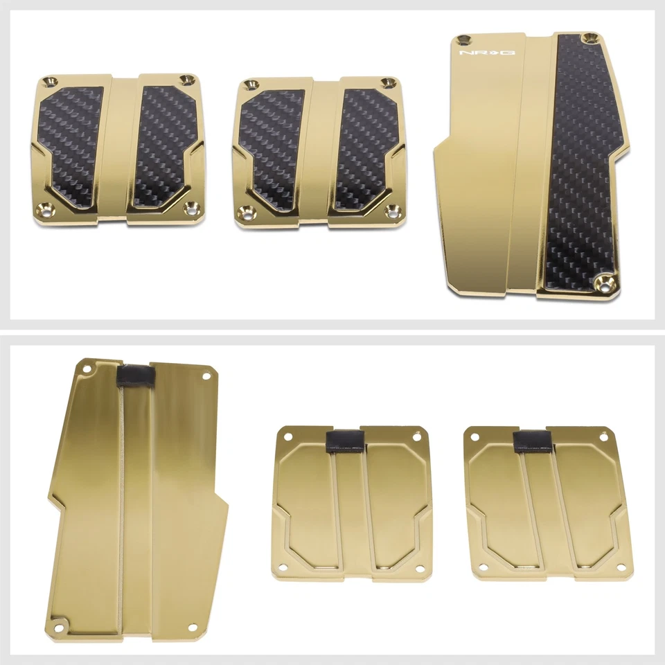 Комплект чехлов на спортивные педали с ручной коробкой передач NRG с черным углеродом PDL-100CG - Изображение 3 из 4