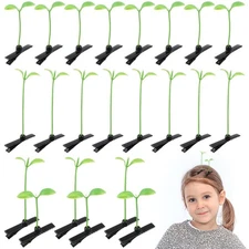 HANABASS 50 Pcs Bean Sprout Clips Rave Sprouts Clips Sprout Hair Clips Funny ...
