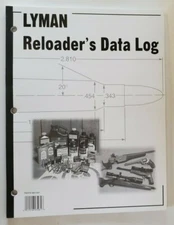 Lyman Reloader's Data Log 50 Pages MPN 9847261 SHIPS WITHIN 1 BUSINESS DAY