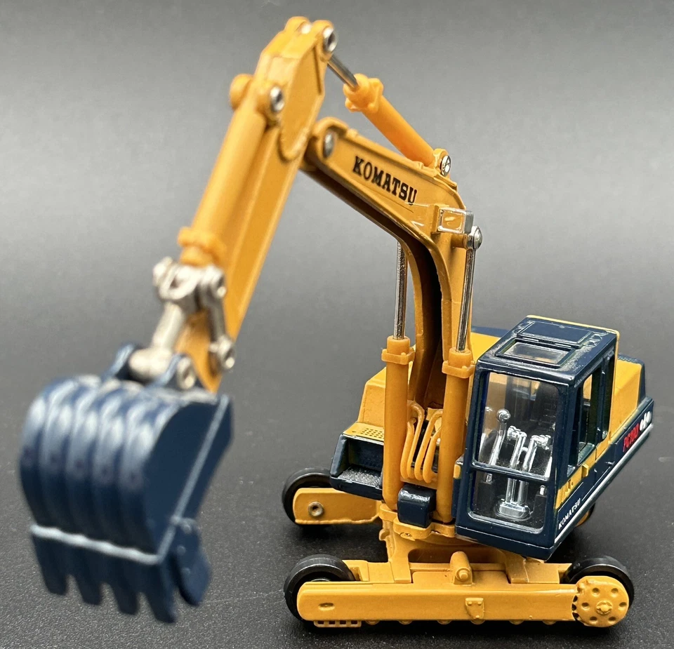Komatsu PC100 Excavator Power Shovel Diecast 1:48 Scale Shinsei Japan 613 - Image 4 of 4