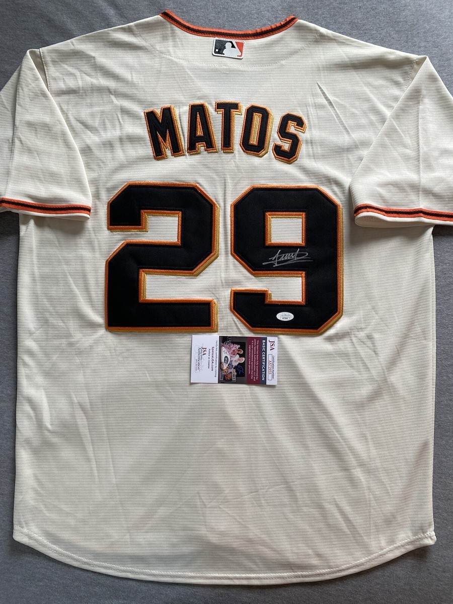 SAN FRANCISCO GIANTS- LUIS MATOS AUTOGRAPH #29 NIKE CREAM